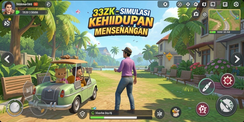 Tangkapan layar utama dari game 33ZK yang menunjukkan gameplay menarik.