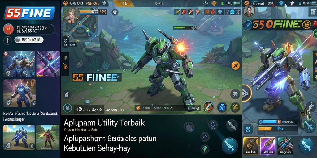 Screenshot 55FIVE menampilkan antarmuka pengguna yang ramah dan fungsional.