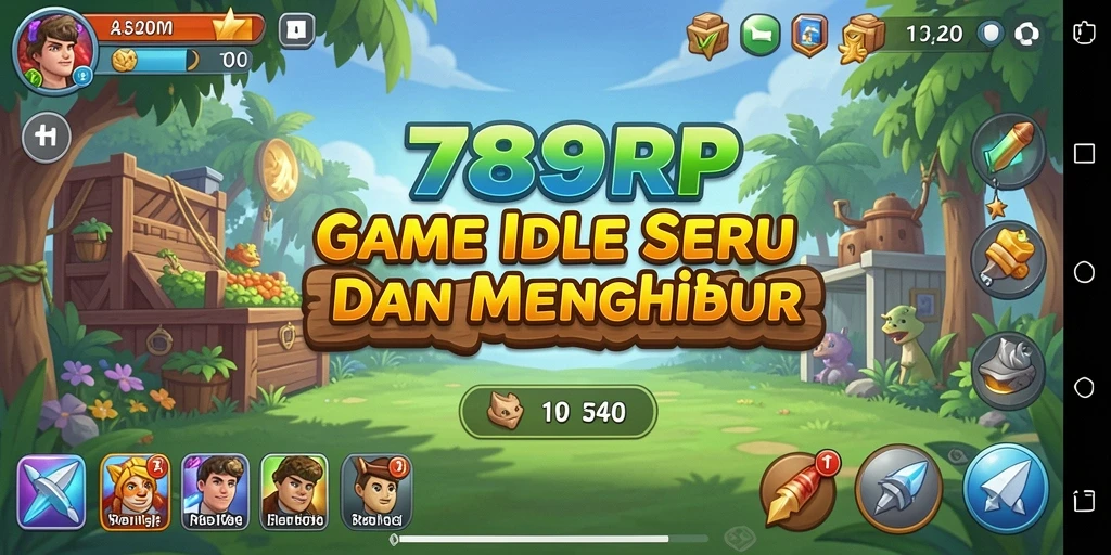 Tampilan gameplay 789RP menampilkan kemajuan dalam pengelolaan sumber daya.
