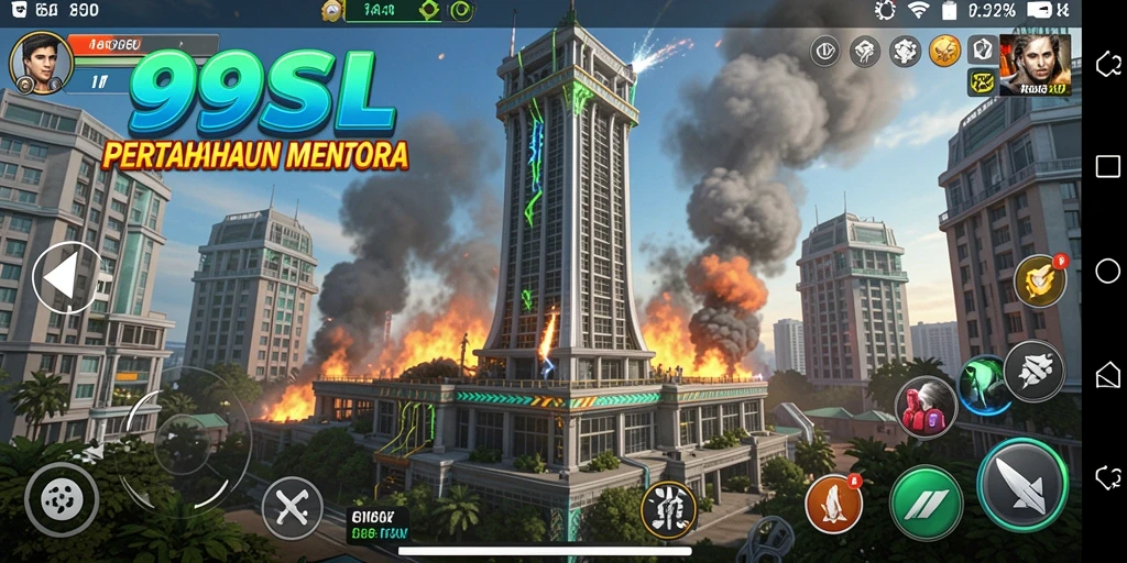 Tampilan menarik dari gameplay 99SL Tower Defense yang menegangkan.