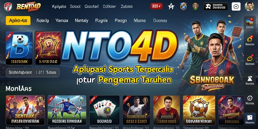 Screenshot BENTO4D menampilkan antarmuka taruhan yang dinamis dan interaktif.