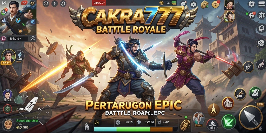 Gameplay intens dan strategi mendalam dalam CAKRA777 Battle Royale.