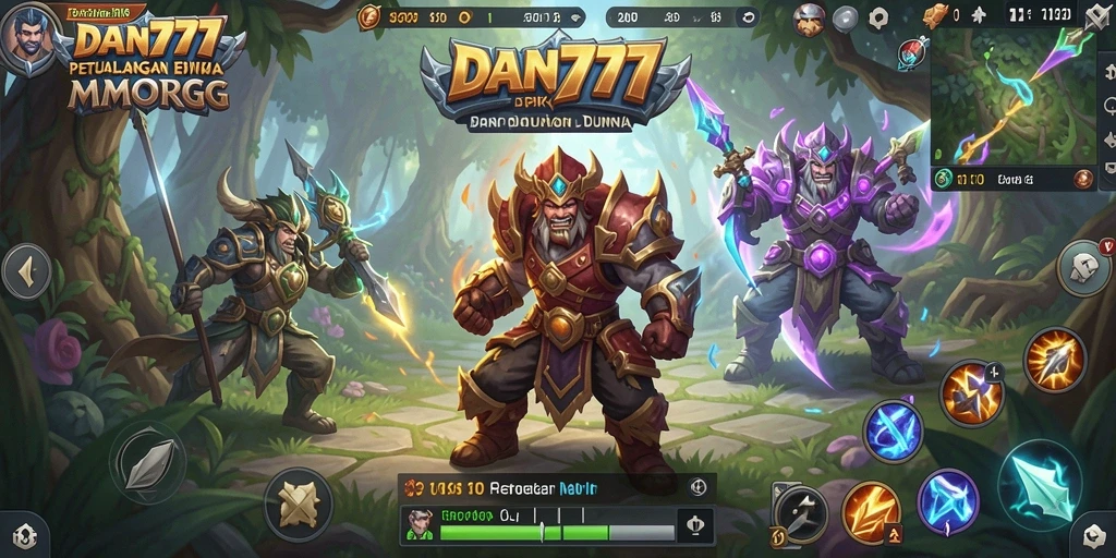 Screenshot menampilkan pertempuran seru dalam permainan MMORPG.