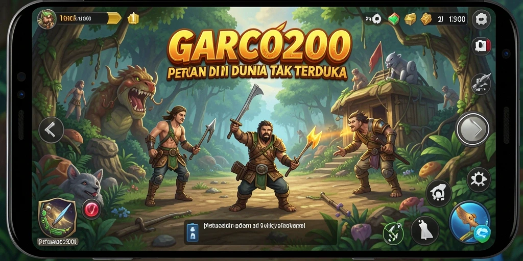 Screenshot gameplay GARCO200 menampilkan aksi petualangan yang mendebarkan.