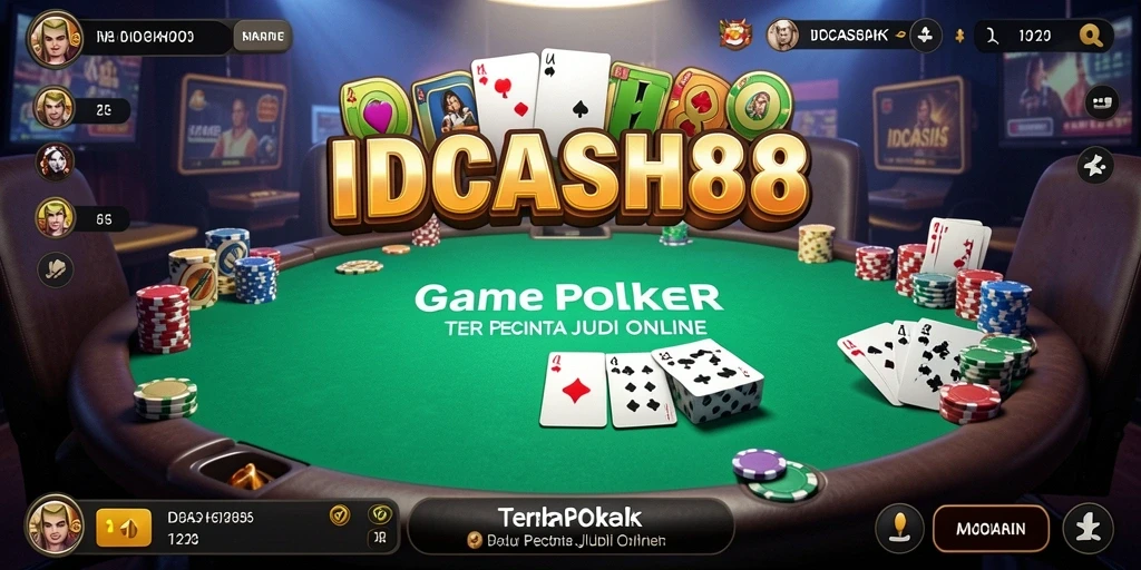 Tangkapan layar permainan IDCASH88 yang menampilkan aksi seru Poker.