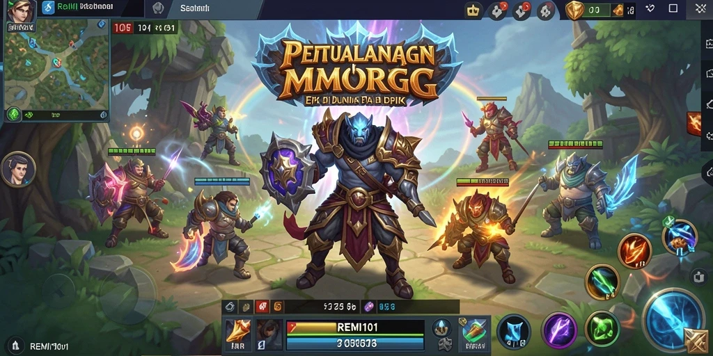 Screenshot menampilkan aksi seru dari gameplay MMORPG yang menarik.