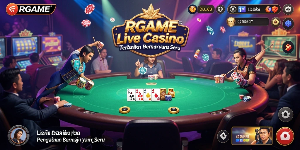 Tampilan gameplay interaktif RPGAME di Live Casino yang mendebarkan.