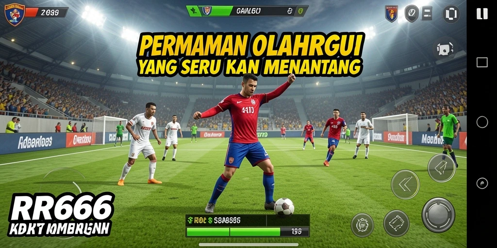 Screenshot gameplay <strong>RR666</strong> menampilkan aksi olahraga yang mendebarkan.