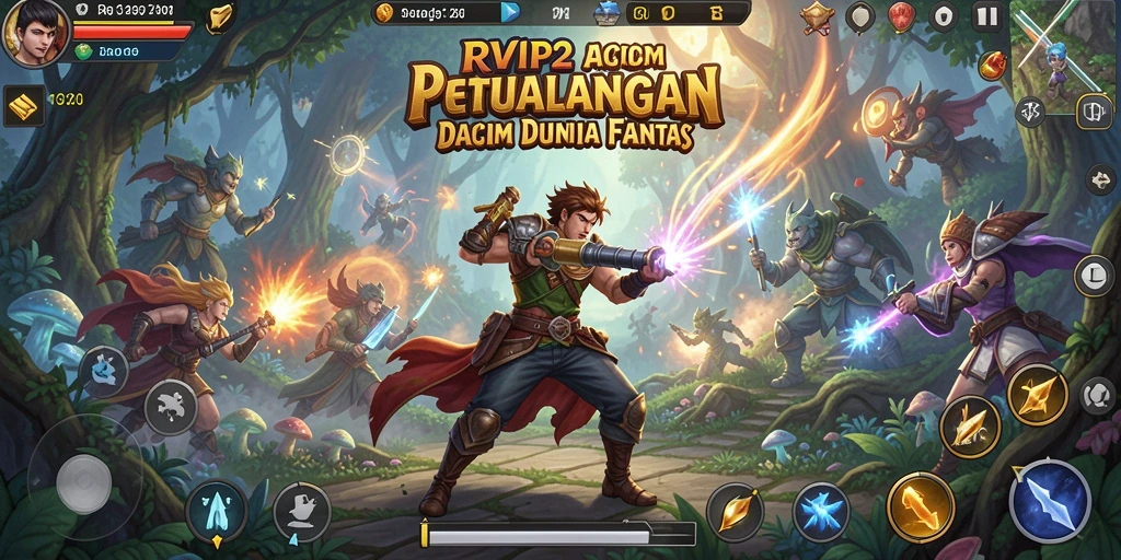 Screenshot RVIP2 menampilkan aksi bertarung yang intens dan menarik.