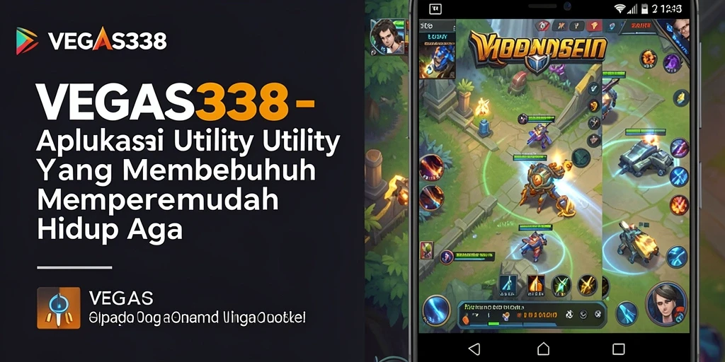 Tampilan utama VEGAS338 dengan berbagai fitur utility yang menarik.