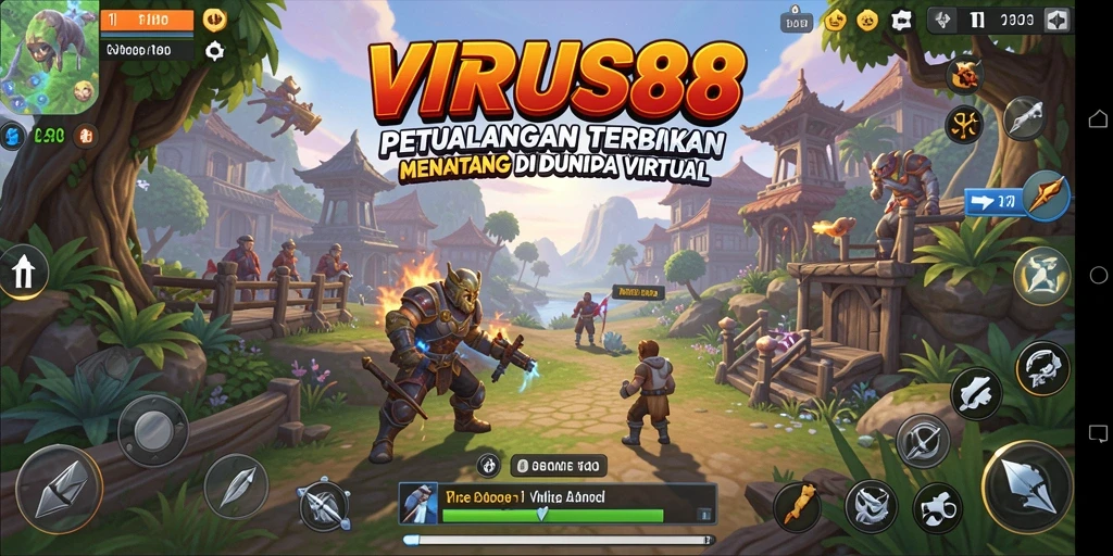 Gambaran gameplay menyenangkan dalam dunia terbuka yang luas.